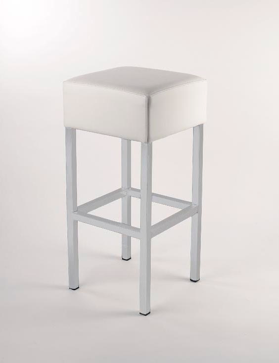 Noleggio Sgabello Cube bianco imbottito a Milano